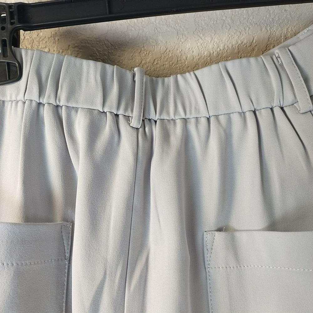 Area Stars Womens Wide Leg Trousers Light Grey Elastic Back Pants Size M NEW - Picture 8 of 11